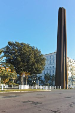 GÜZEL, FRANCE - 28 Ocak 2024: Nice, Provence Alpes-Cote d 'Azur, Fransa' nın Muhteşem Panoraması
