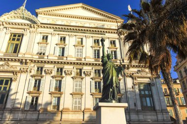 GÜZEL, FRANCE - 28 Ocak 2024: Nice, Provence Alpes-Cote d 'Azur, Fransa' nın Muhteşem Panoraması