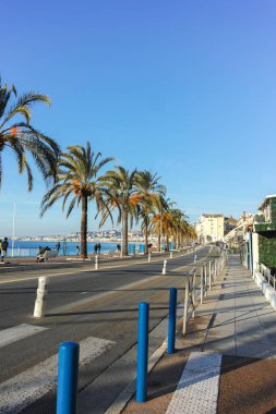 GÜZEL, FRANCE - 28 Ocak 2024: Nice, Provence Alpes-Cote d 'Azur, Fransa' nın Muhteşem Panoraması