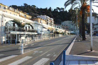 GÜZEL, FRANCE - 28 Ocak 2024: Nice, Provence Alpes-Cote d 'Azur, Fransa' nın Muhteşem Panoraması