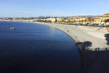 GÜZEL, FRANCE - 28 Ocak 2024: Nice, Provence Alpes-Cote d 'Azur, Fransa' nın Muhteşem Panoraması