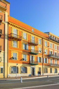 GÜZEL, FRANCE - 28 Ocak 2024: Nice, Provence Alpes-Cote d 'Azur, Fransa' nın Muhteşem Panoraması