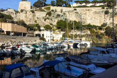 Monte CARLO, Monako - 26 Ocak 2024: Monte Carlo, Monako 'nun Muhteşem Panoraması