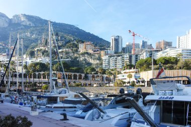 Monte CARLO, Monako - 26 Ocak 2024: Monte Carlo, Monako 'nun Muhteşem Panoraması