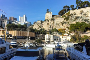 Monte CARLO, Monako - 26 Ocak 2024: Monte Carlo, Monako 'nun Muhteşem Panoraması