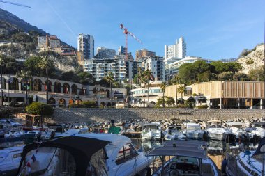 Monte CARLO, Monako - 26 Ocak 2024: Monte Carlo, Monako 'nun Muhteşem Panoraması
