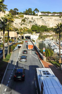 Monte CARLO, Monako - 26 Ocak 2024: Monte Carlo, Monako 'nun Muhteşem Panoraması