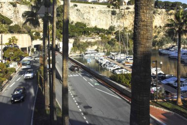 Monte CARLO, Monako - 26 Ocak 2024: Monte Carlo, Monako 'nun Muhteşem Panoraması