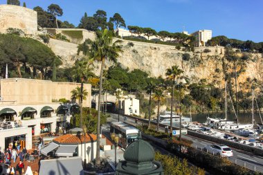 Monte CARLO, Monako - 26 Ocak 2024: Monte Carlo, Monako 'nun Muhteşem Panoraması