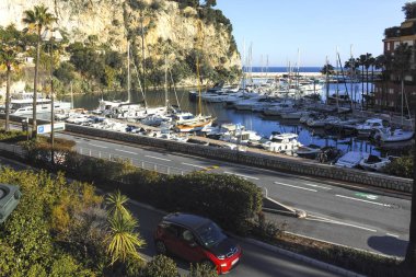 Monte CARLO, Monako - 26 Ocak 2024: Monte Carlo, Monako 'nun Muhteşem Panoraması