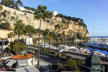 Monte CARLO, Monako - 26 Ocak 2024: Monte Carlo, Monako 'nun Muhteşem Panoraması