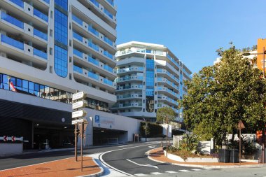 Monte CARLO, Monako - 26 Ocak 2024: Monte Carlo, Monako 'nun Muhteşem Panoraması