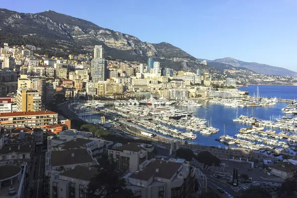 Monte CARLO, Monako - 26 Ocak 2024: Monte Carlo, Monako 'nun Muhteşem Panoraması