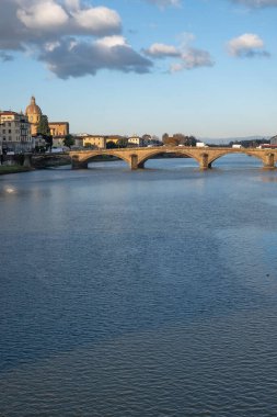 Floransa, Toskana Bölgesi, İtalya 'nın Eski Şehir Panoraması