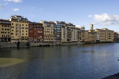 Floransa, Toskana Bölgesi, İtalya 'nın Eski Şehir Panoraması