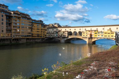 Floransa, Toskana Bölgesi, İtalya 'nın Eski Şehir Panoraması