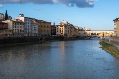 Floransa, Toskana Bölgesi, İtalya 'nın Eski Şehir Panoraması