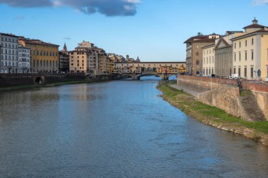 Floransa, Toskana Bölgesi, İtalya 'nın Eski Şehir Panoraması