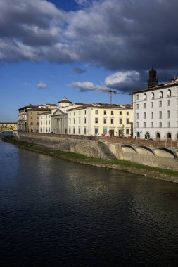 Floransa, Toskana Bölgesi, İtalya 'nın Eski Şehir Panoraması