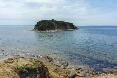 Kastri Sahili yakınlarındaki Sithonia kıyı şeridi, Chalkidiki, Orta Makedonya, Yunanistan