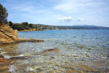 Kastri Sahili yakınlarındaki Sithonia kıyı şeridi, Chalkidiki, Orta Makedonya, Yunanistan