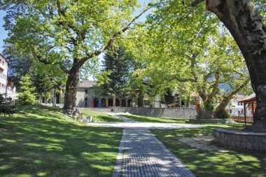 Yunanistan 'ın Epirus Bölgesi' nin Ioannina kenti yakınlarındaki Metsovo köyünün yaylı manzarası