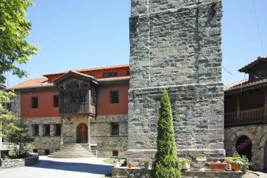 Yunanistan 'ın Epirus Bölgesi' nin Ioannina kenti yakınlarındaki Metsovo köyünün yaylı manzarası