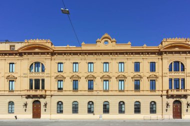 İtalya 'nın Apulia Bölgesi' ndeki Eski Lecce kasabasının muhteşem manzarası.