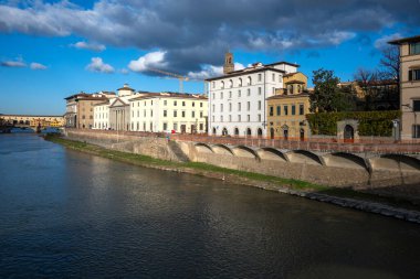 Floransa, Toskana Bölgesi, İtalya 'nın Eski Şehir Panoraması