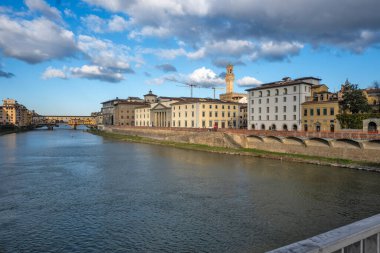 Floransa, Toskana Bölgesi, İtalya 'nın Eski Şehir Panoraması