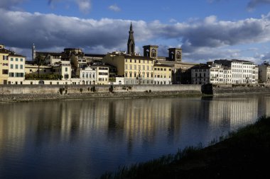 Floransa, Toskana Bölgesi, İtalya 'nın Eski Şehir Panoraması