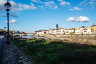 Floransa, Toskana Bölgesi, İtalya 'nın Eski Şehir Panoraması