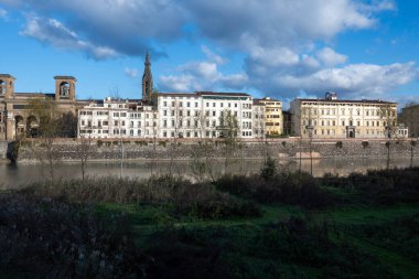 Floransa, Toskana Bölgesi, İtalya 'nın Eski Şehir Panoraması