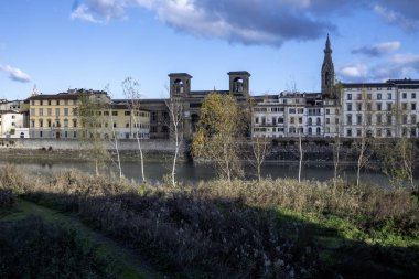 Floransa, Toskana Bölgesi, İtalya 'nın Eski Şehir Panoraması