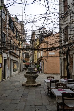 Venedik, Veneto Bölgesi, İtalya 'nın Eski Şehir Panoraması
