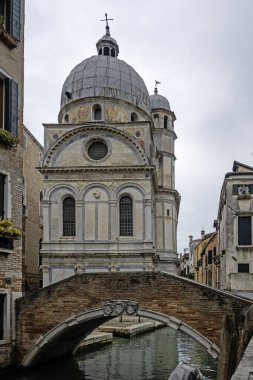 Venedik, Veneto Bölgesi, İtalya 'nın Eski Şehir Panoraması