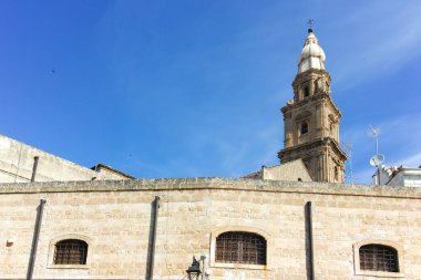 İtalya 'nın Apulia Bölgesi, Monopoli şehrinin muhteşem manzarası