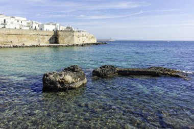 İtalya 'nın Apulia Bölgesi, Monopoli şehrinin muhteşem manzarası