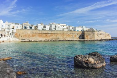İtalya 'nın Apulia Bölgesi, Monopoli şehrinin muhteşem manzarası