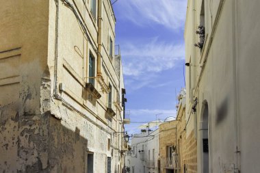 İtalya 'nın Apulia Bölgesi, Monopoli şehrinin muhteşem manzarası