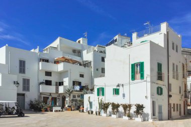 İtalya 'nın Apulia Bölgesi, Monopoli şehrinin muhteşem manzarası