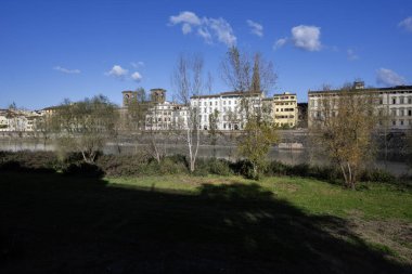 Floransa, Toskana Bölgesi, İtalya 'nın Eski Şehir Panoraması