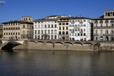 Floransa, Toskana Bölgesi, İtalya 'nın Eski Şehir Panoraması
