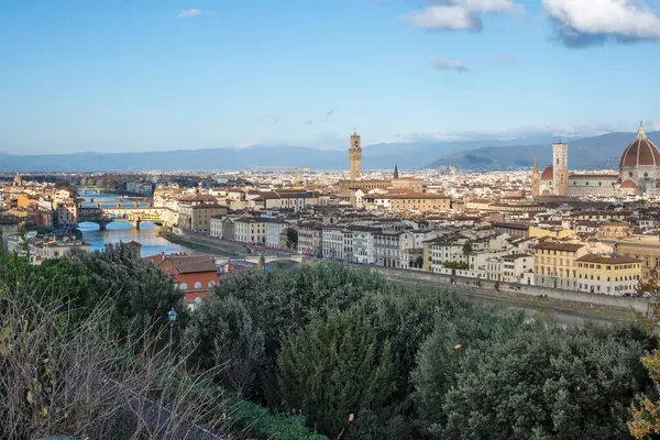 Floransa, Toskana Bölgesi, İtalya 'nın Eski Şehir Panoraması