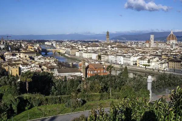 Floransa, Toskana Bölgesi, İtalya 'nın Eski Şehir Panoraması