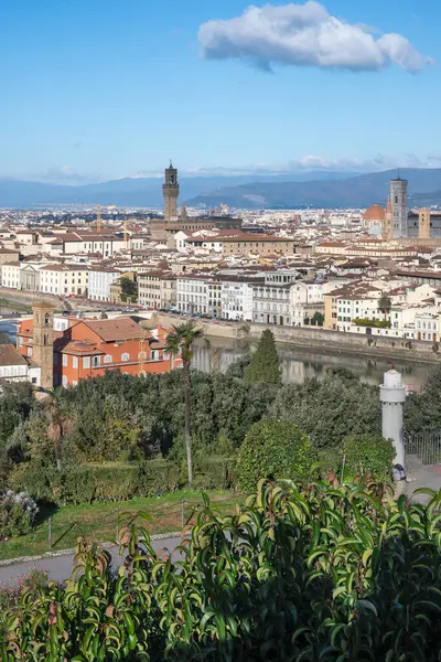 Floransa, Toskana Bölgesi, İtalya 'nın Eski Şehir Panoraması