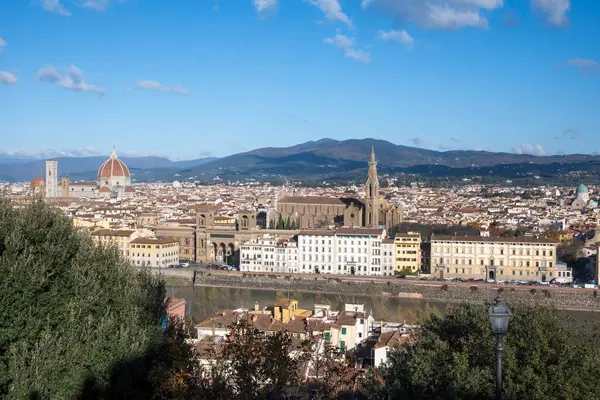 Floransa, Toskana Bölgesi, İtalya 'nın Eski Şehir Panoraması