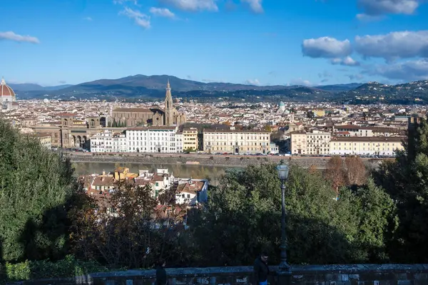 Floransa, Toskana Bölgesi, İtalya 'nın Eski Şehir Panoraması