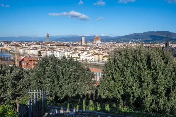 Floransa, Toskana Bölgesi, İtalya 'nın Eski Şehir Panoraması