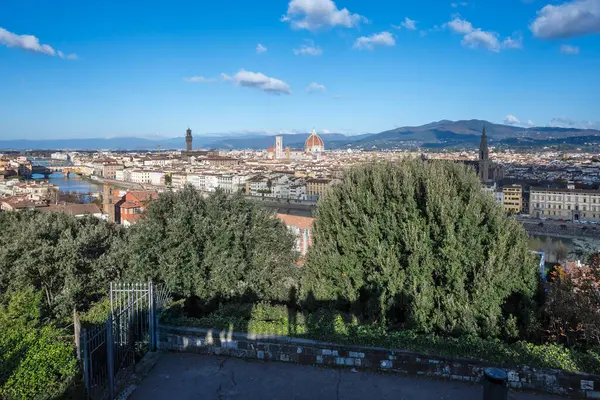 Floransa, Toskana Bölgesi, İtalya 'nın Eski Şehir Panoraması